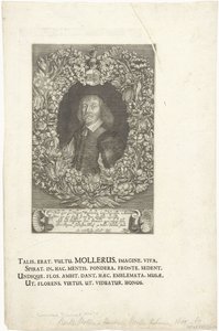 弁護士、ハンブルク市長（1643-1667）のバルトモルトモラーの肖像画の彫刻 作： François Stuerhelt